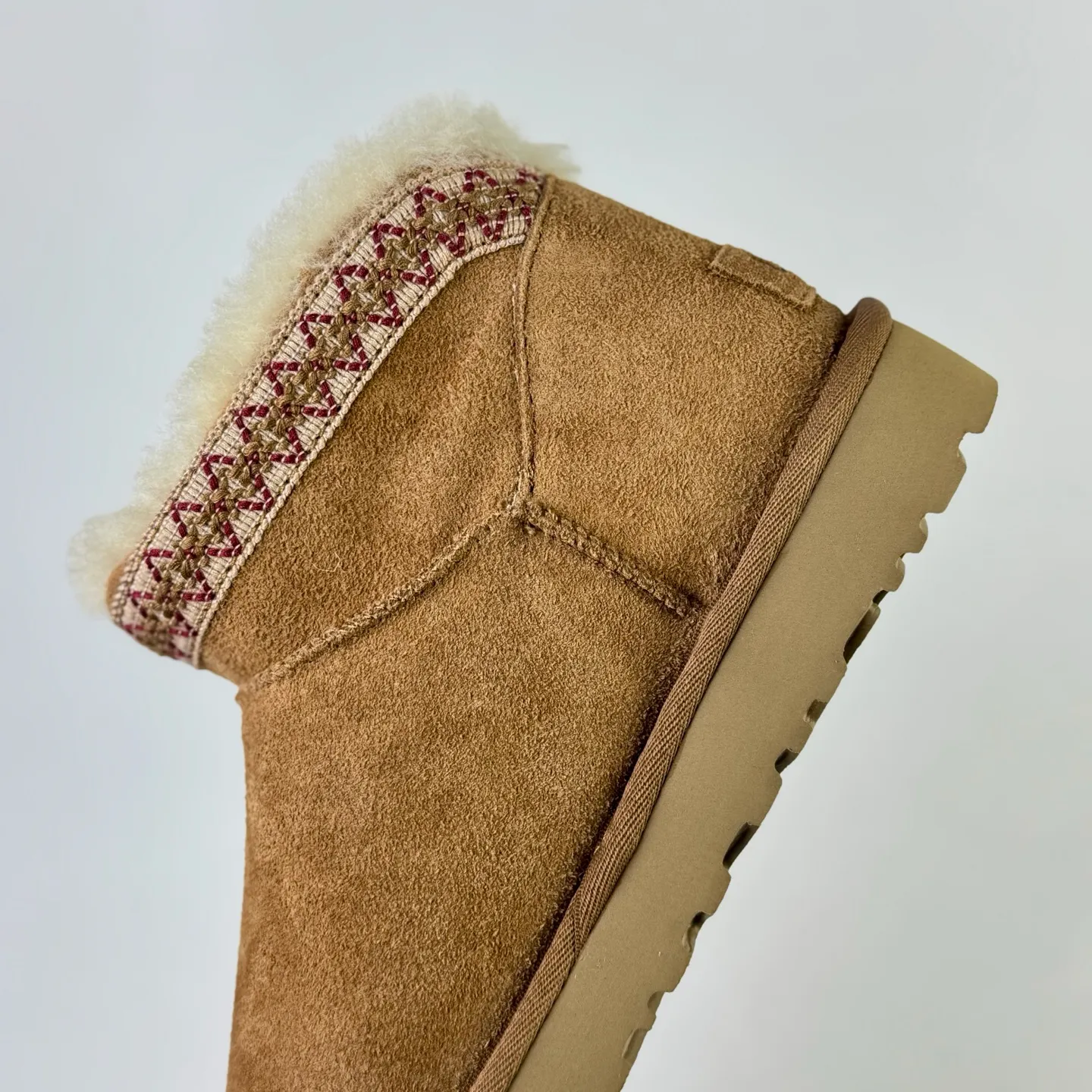 Local 💰560 Guangzhou top version ❗UGG Classic Novelty cow split leather fashionable round toe snow boots women’s style arrived
